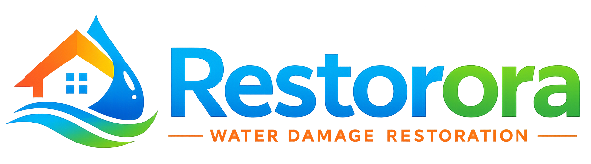 Restorora Water Damage Restoration Logo